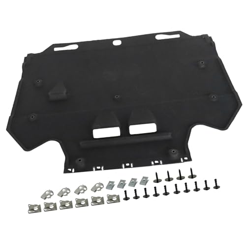 Image of GXARTS Engine Splash Guard and Mounting Elements 4G0863822C 4G0863822J Compatible with Audi A6 A7 S6 S7 Quattro RS7 2011 2012 2013 2014 2015 2016 2017 2018 Under Car Shield Cover