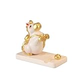 Más que un soporte para teléfono: esta versátil pieza funciona como un elegante adorno de escritorio cuando no está en uso. Su tamaño compacto (10 x 8,2 x 5 cm) lo hace perfecto para exhibir en mesitas de noche, escritorios de oficina o estanterías