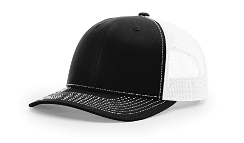 Image of Richardson 112 Trucker Hat - Premium Blank Baseball Cap, Adjustable Snapback Hat - Structured Six Panel Richardson Blank Hats