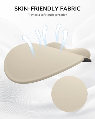 Image of Mouse Pad with Wrist Rest, Ergonomic Mouse Pads for Desk, Office Non-Slip Mousepad with Gel Wrist Support(Beige, 10.6''L x 9''W)