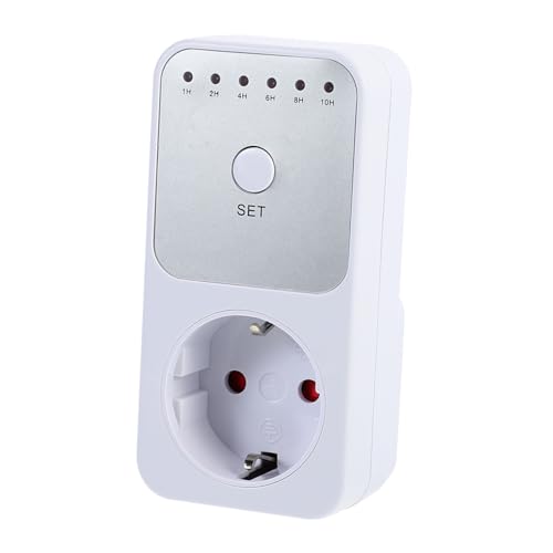 SHINEOFI Zócalo De Regresiva Horas Temporizador Mecánico Apagado Automático Enchufe De Ahorro para Uso Doméstico