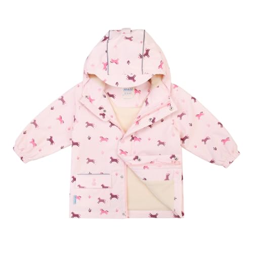 Image of JAN & JUL Waterproof Fleece Lined Rain Jacket, Raincoat for Toddlers and Kids