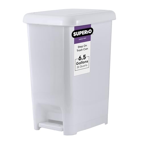 Caneca de basura plástica Superio 6.5 gal rectangular miniatura 1