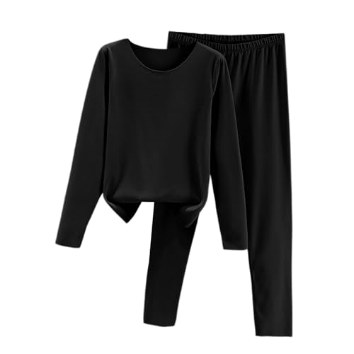 Pyjama pilou pilou femme contre le froid ensemble de nuit 2 pièces chaud coupe cintrée confortable