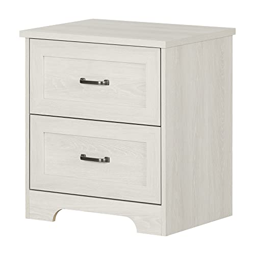 South Shore Prairie 2-Drawer Nightstand, Winter Oak