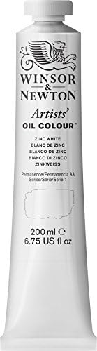 Winsor & Newton Artists Oil Color Paint, 200ml Tube, Zinc White