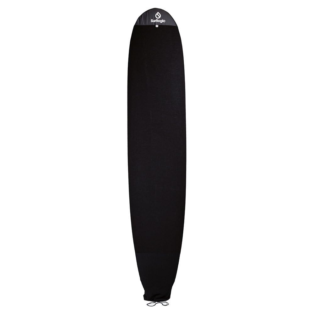 SURF LOGIC Surflogic Stretch Funboard Cover 8'0 Black Accessories, Adults Unisex, Black (Black) One Size