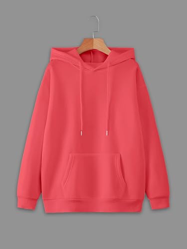 Image of Mack Jonney Solid Hooded Cotton Fleece Sweatshirt for Men-VMACK639116