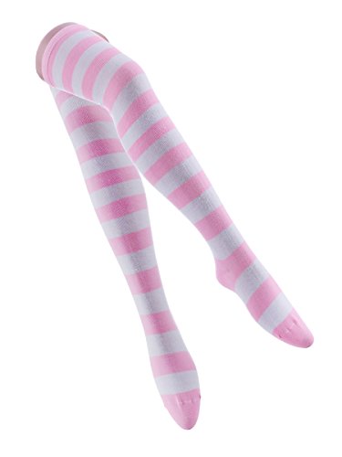 CISMARK Womens Long Striped Socks over Knee Thigh High Socks Stocking3