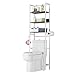 HYY-YY Scaffale da Bagno freestanding Bagno organizzatori Bagagli sopra la Toilette risparmiatore dello Spazio 3 Ripiani Bagno Lavanderia Toilette Rack for la casa Doccia Caddy Shelf (Colore: Bianco,