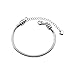 HIEMTASINZA DIY Metal Jewelry Waterproof Titanium Steel Non Fading Unisex Fashion Accessories Nut Can Be Unscrewed Snake Bone Chain Bracelet