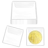 Classicseali 25 Stück Münztaschen,Münzen Hüllen,Münzhüllen,Transparente Münzschutzhüllen,Aufbewahrung für Münzen für Schmuckstücke,Ringe,Ohrringe,Anhänger,Briefmarken