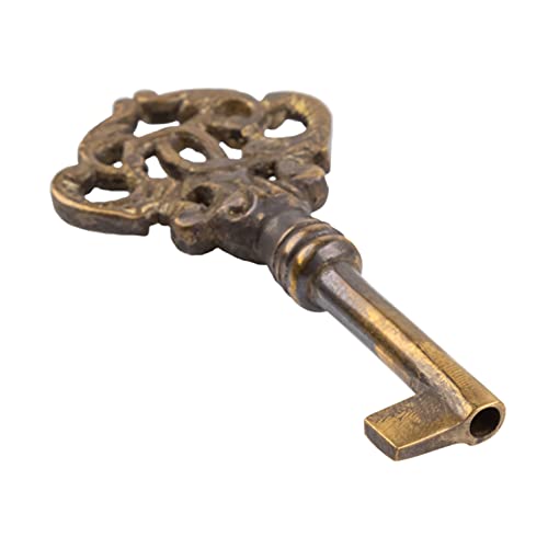 Key Solid Brass Antique Skeleton Key Hand Aged Fancy Key | Ky-9Hab #TOP1
