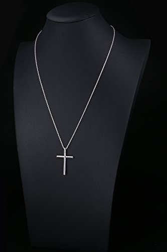 DAOCHONG S925 Sterling Silver Urn Necklace Memorial Ashes Keepsake Exquisite Cremation Simple Bar Cross Pendant Jewelry3