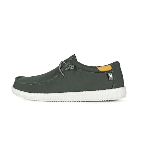 WALK IN PITAS WP150 Willy | Mocasines de Hombre | Naúticos Casual | Zapatillas de Verano | Zapatos de Hombre Casuales y Cómodos | Zapatos de PITAS para Hombre | Kaki 43