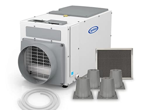 Aprilaire E100 Pro (Official Authorized Complete Bundle Kit) 100 Pint Dehumidifier For Crawl Spaces, Basements, Whole Homes, Commercial Up To 5,500 Sq. Ft - Includes Extra Accessories #TOP6