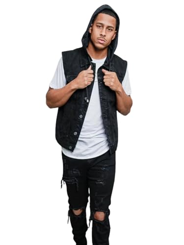 Image of VICTORIOUS Rocker Denim Jean Vest Jacket