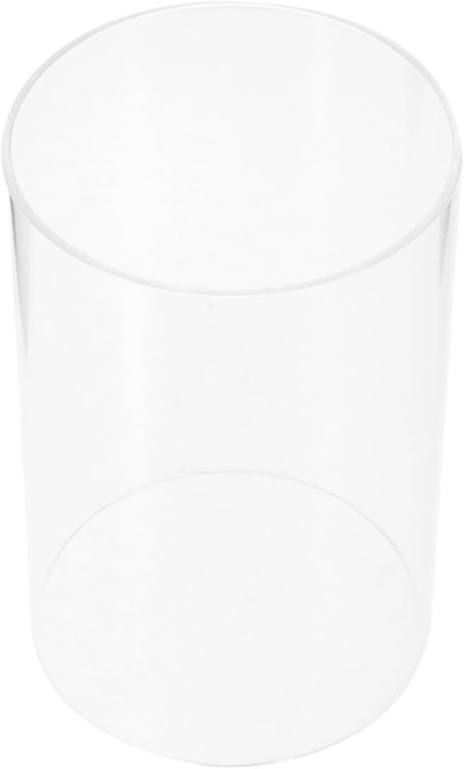 Glass Easy Cylindrical Candle Sleeve Inch Hurricane Holder 6x4 and Protector to High Transparency Use Design for Party and Wedding