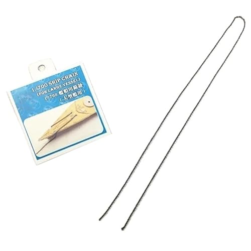 Cadena De Ancla Universal Negra 1/700 (30 Cm) – Accesorio De Detalle para Kits De Modelos De Barcos De Guerra Y Mercantes