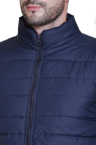 Image of Sanhok Mens Waterproof Imported Polyester Trendy Lightweight Stylish Regular Fit Standard Length Full Sleeve Zipper Jacket for Winter Casual Wear
