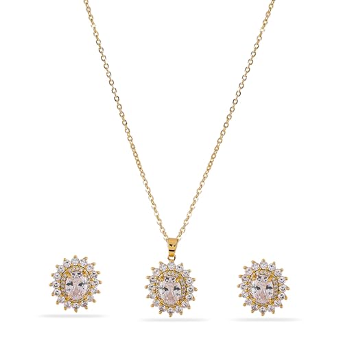 Image of Rubans Pendant Western Style Jewellery Set Gift for Women & Girls