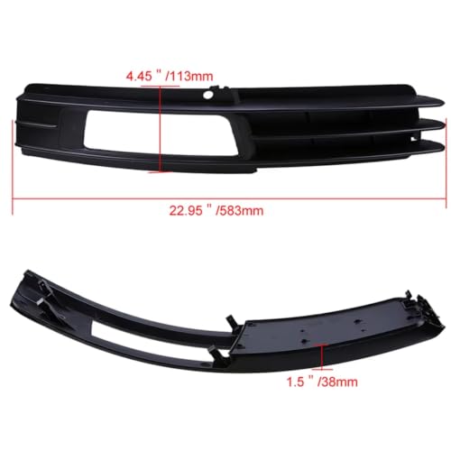Rejilla antiniebla delantera de coche para A6 C6 4F: luces parachoques 4
