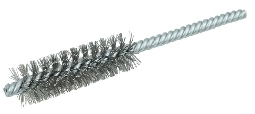 Image of Weiler 21121 3 /4 inch Power Tube Brush.0104 Stainless Steel Wire Fill, 2-1 /2 inch Brush Length, Made in the USA (Pack of 10)