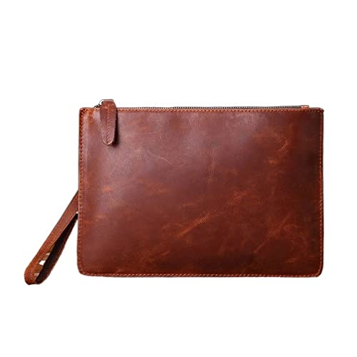 Bolso de mano tipo sobre retro de negocios para hombre con capacidad de 28 * 19 cm en color A