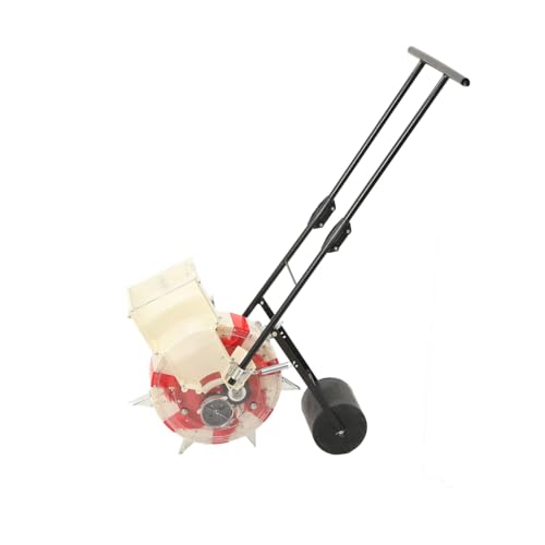 Lfhelper Hand Push Seeder Planter 7-Nozzles Manual Seeding Machine, Garden