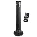 VonHaus 43" Quiet Oscillating Tower Fan with Remote Control, LED Display, 3 Speed and Fan Settings, Aroma Tray and 1-8 Hour Timer