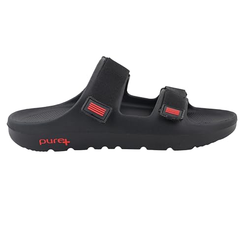 Image of URJO mens Pure-54 Men's Sliders Lightweight Stylish Anti-skid Arch Support Durable Dailywear Slipper By Welcome Slipper