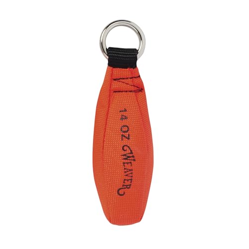 Image of Weaver Arborist Throw Weight for Tree Climbing and Rope Setup | Designed with a Latex Pouch, 7 /8 inch Nickel-Plated Ring, Supports Accurate Limb Placement and Line Attachment