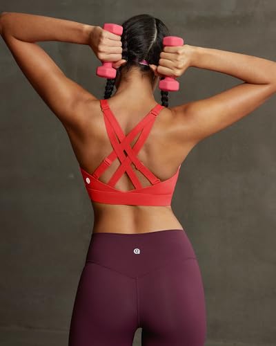 Image of RUNNING GIRL High Impact Sports Bras for Women, High Support Running Adjustable Workout Sports Bras with Sewn in Pads