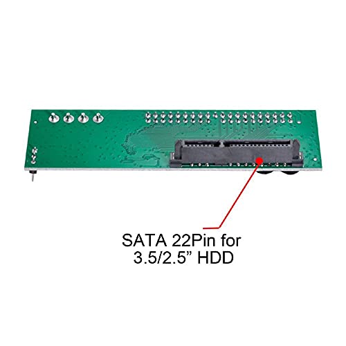 cablecc SATA Disk to IDE/PATA 40-Pin Motherboard Converter Adapter PCBA for Desktop & 2.5 3.5 Inch Hard Drive