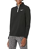 Nike Womens Dry TOP Long Sleeve 1/2 Zip Black Large