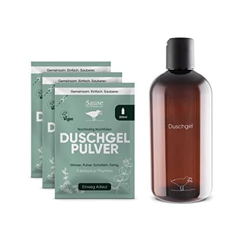 Sause 600 ml pflegendes Duschgel Pulver Duft Eukalyptus Thymian Cover