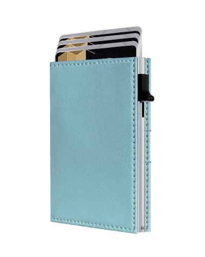 Image of RFID Wallet Women, Small Slim Trifold Wallet Anti-Theft Pop up Card Holder