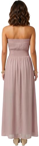 Image of ToBeInStyle Women's Strapless Cover Up Tube Dress Beach Summer Bandeau Flowy