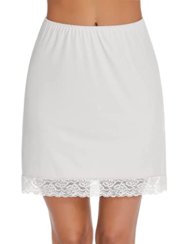 Image of Avidlove Half Slips for Women Underskirt Short Lace Trim Above Knee Half Slip