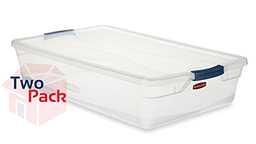 Rubbermaid -  Clever Store Basic Latch (41 Quart) (Pack 2)