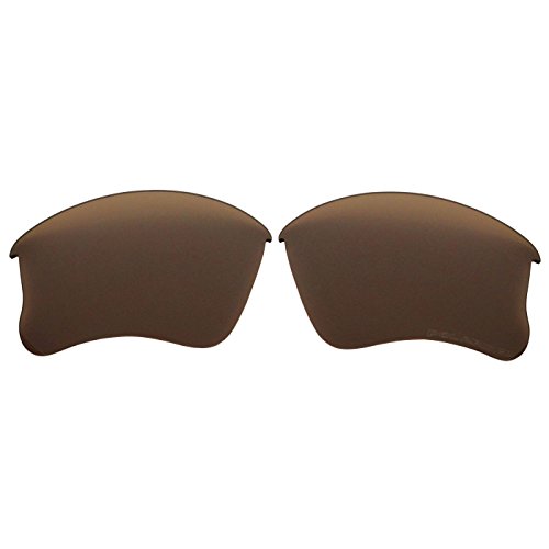 Polarized Replacement Sunglasses Lenses for Oakley Flak Jacket XLJ with UV Protection(Brown)