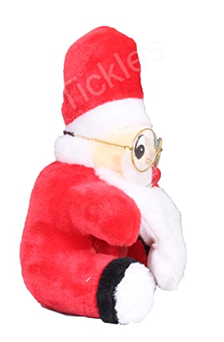 Image of Tickles Christmas Santa Claus Soft Stuffed Plush Toy for Kids Room (Color: Red Size: 40 cm)