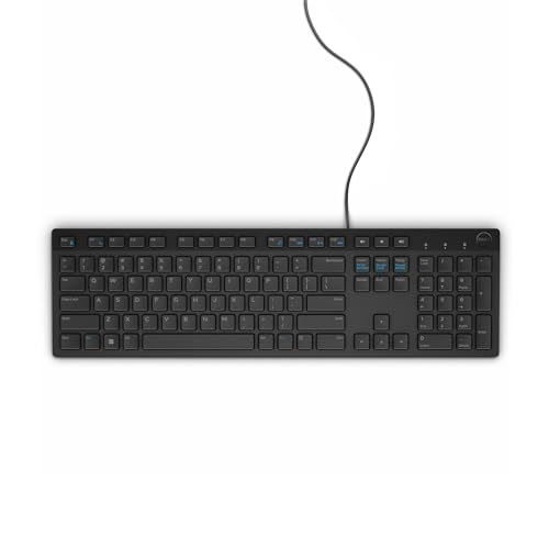 Teclados De Computadora, Personal Computer Dell 8NYJV Teclado, Español, KB216, color Negro