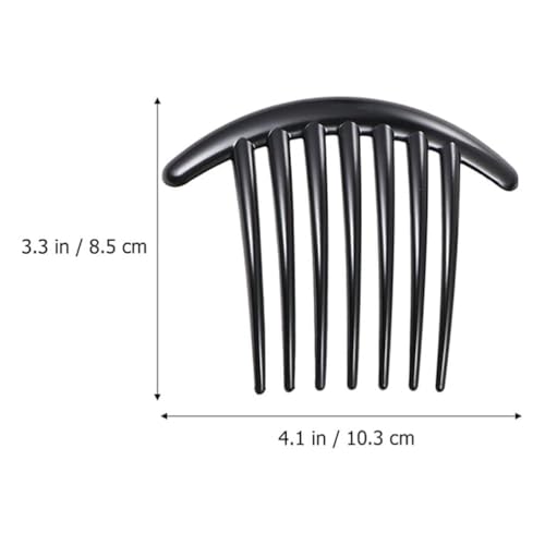 Set de 3 Peines Plásticos para Cabello Negro y Marrón miniatura 2