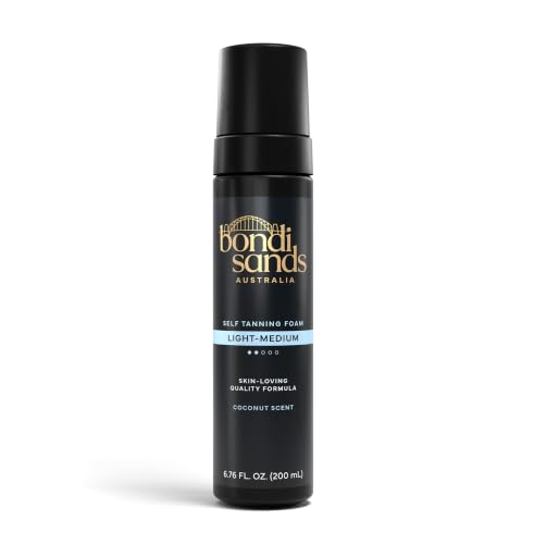 Bondi Sands Light/Medium Self-Tanning Foam - Lightweight, Buildable Formula Gives a Sun-Kissed Glow for a Flawless Finish; 200 mL/7.04 Oz