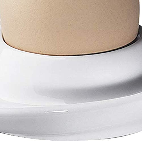 Küchenprofi Set Of 2 Egg Cups With Oval Base, White Porcelain Egg Holders For Hard Or Soft Boiled Eggs, 3.5-Inch By 4-Inch #TOP4