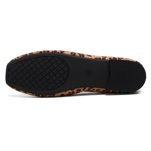 Image of Dear Time Women's Closed Toe Flats Shoes Comfortable Office Slip-on Casual Loafer Flats
