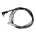 Heart Rate Sensor Cable for Treadmills and Exercise Bikes, 755mm Black DC Audio Connector, Compatible with Most Fitness Equipment and Gym Machines