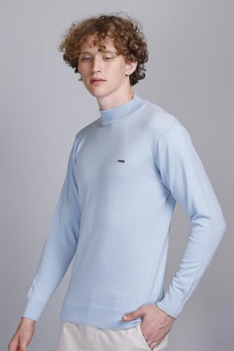 Image of GODFREY Woolen Full Sleeve Sweaters for Men Winter Wear - Turtle Neck Pullover for Men Stylish