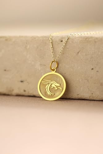 Collier pendentif pièce dragon gravée, le cadeau idéal pour marquer un instant
